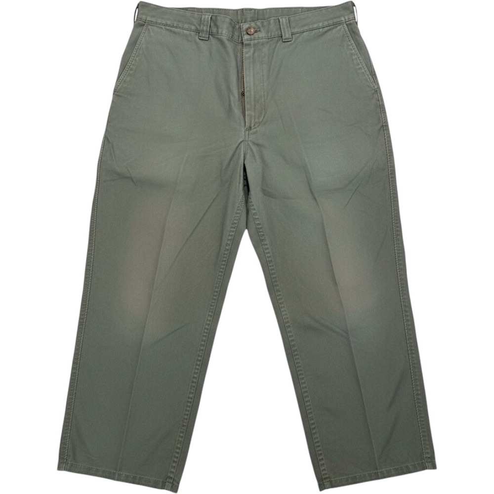 Filson Vintage Mens Olive Green Cotton Canvas Work Pants Style 579 Size 40 USA
